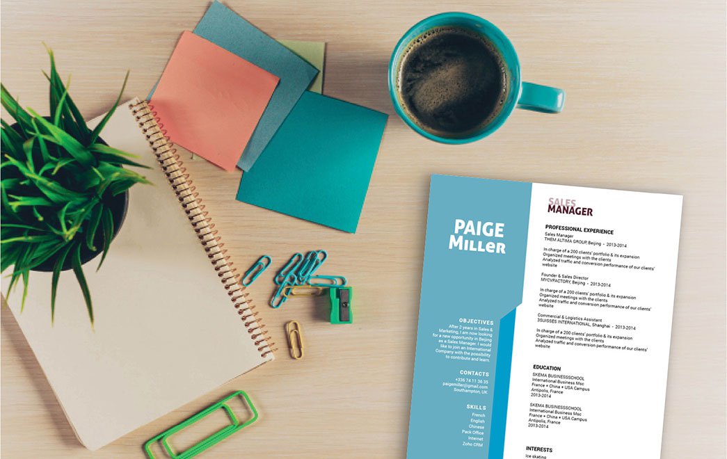 Resume Template Good Resume MyCVfactory
